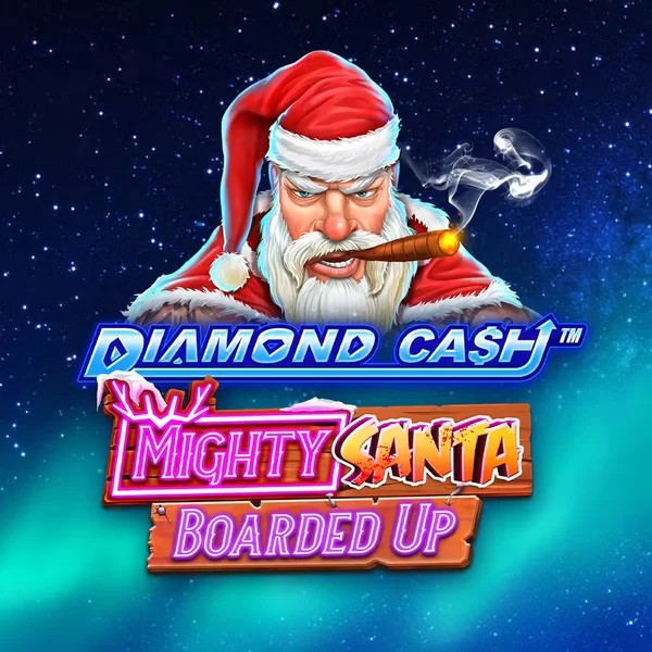 Diamond Cash Mighty Santa Boarded Up online game logo by Greentube on spinogambinoo-au.com