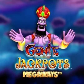 Genie Jackpots Megaways logo – Jackpots by Blueprint Gaming at SpinoGambino Casino
