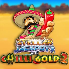 Stellar Jackpots with Chilli Gold x2 slot logo by Lightning Box Game at SpinoGambino Casino